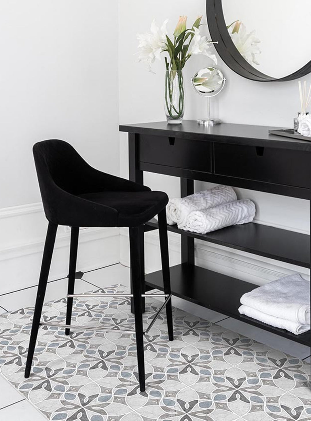 Tapis Piedra Adama Alma, hypoallergénique et sûr pour les animaux.