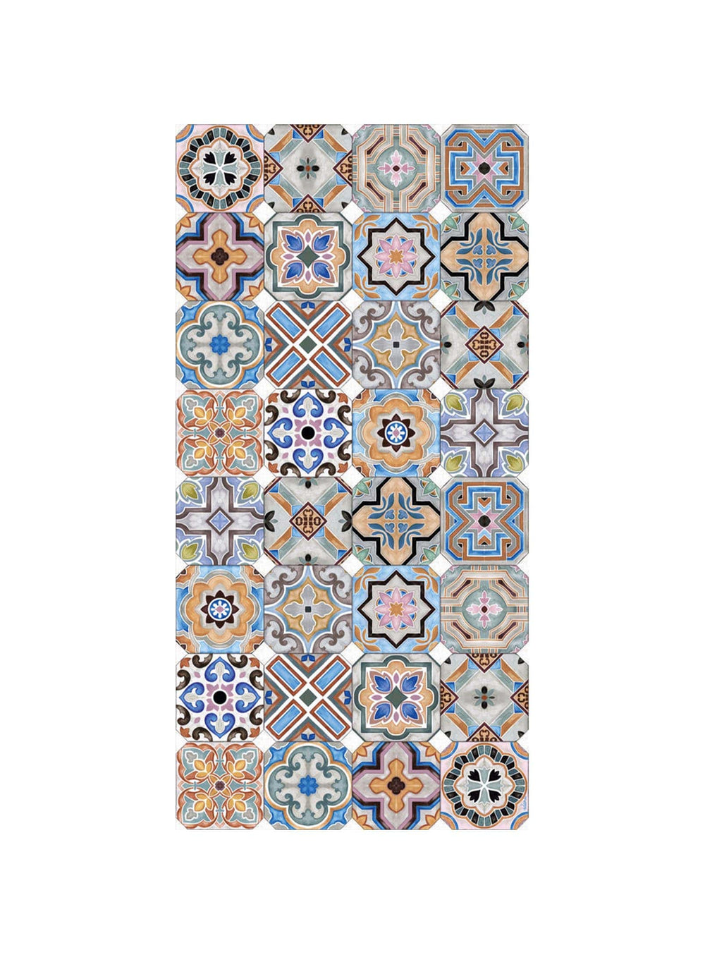 Tapis en vinyle Adama Alma Porto, antidérapants et idéals pour zones à trafic élevé.