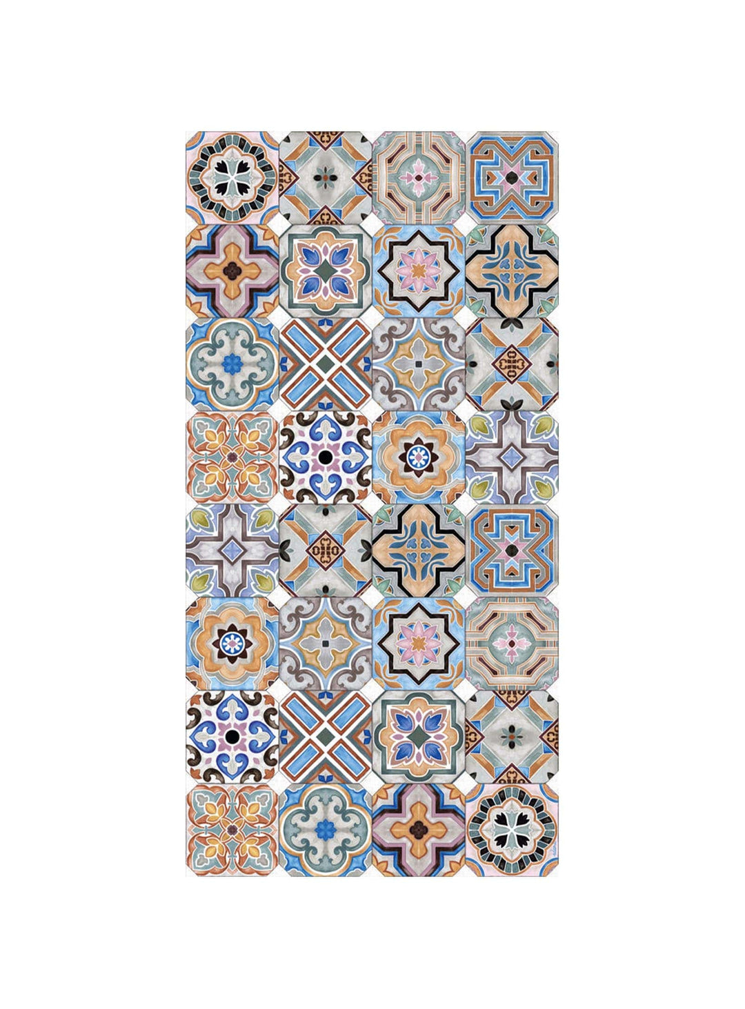 Tapis en vinyle Adama Alma Porto, antidérapants et idéals pour zones à trafic élevé.