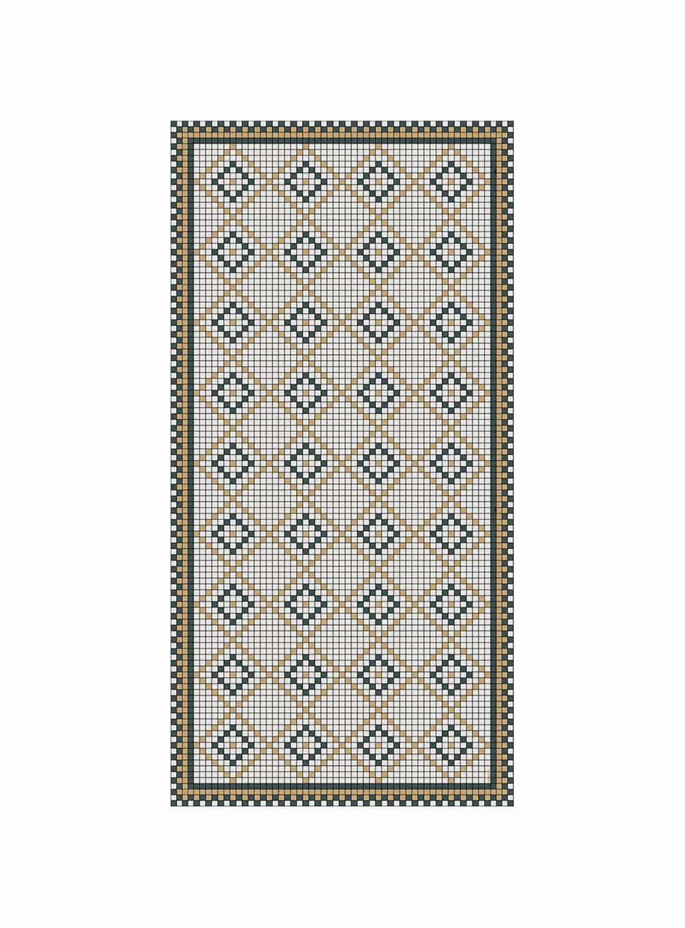 Tapis Roma Adama Alma, hypoallergénique et sûr pour les animaux. jaune