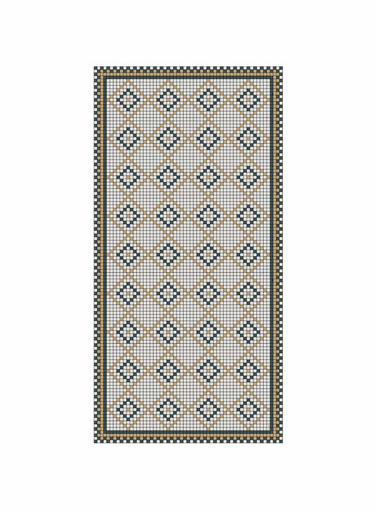 Tapis Roma Adama Alma, hypoallergénique et sûr pour les animaux. jaune