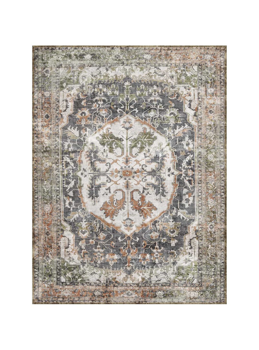 Tapis en vinyle Samuel Adama Alma, PVC-polyester robuste pour longue performance. vert