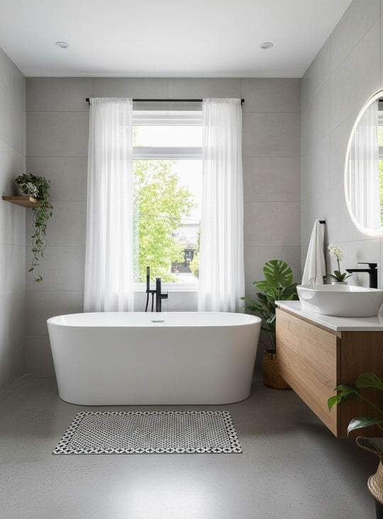 Tapis en vinyle Adama Alma Sarona, hypoallergéniques et sûrs pour les animaux.