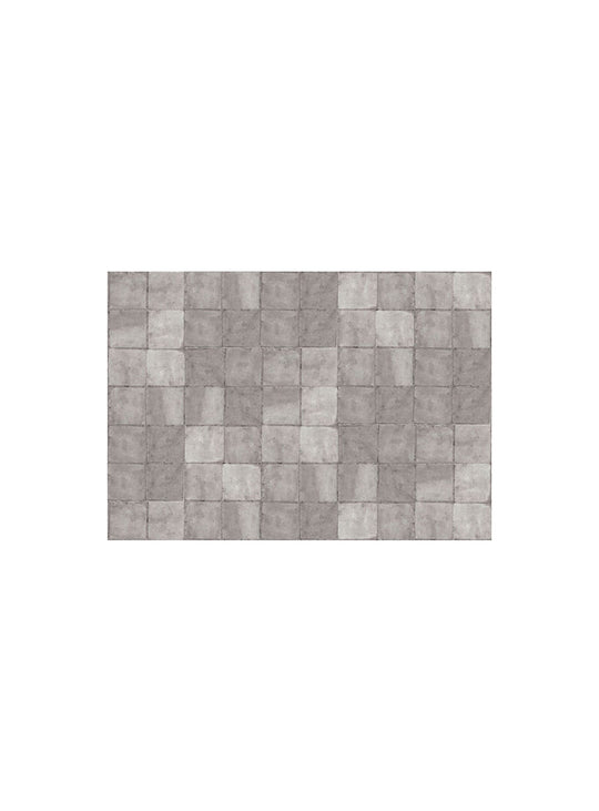 Napperons en vinyle Adama Alma Tuiles, inspiration artisanale et design moderne. sett gris