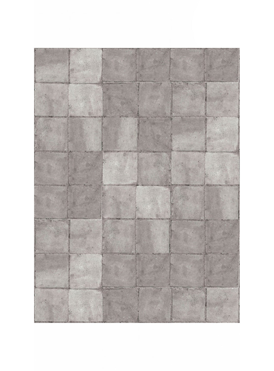 Tapis en vinyle Sett Adama Alma, facile à nettoyer et parfait pour foyers actifs. gris