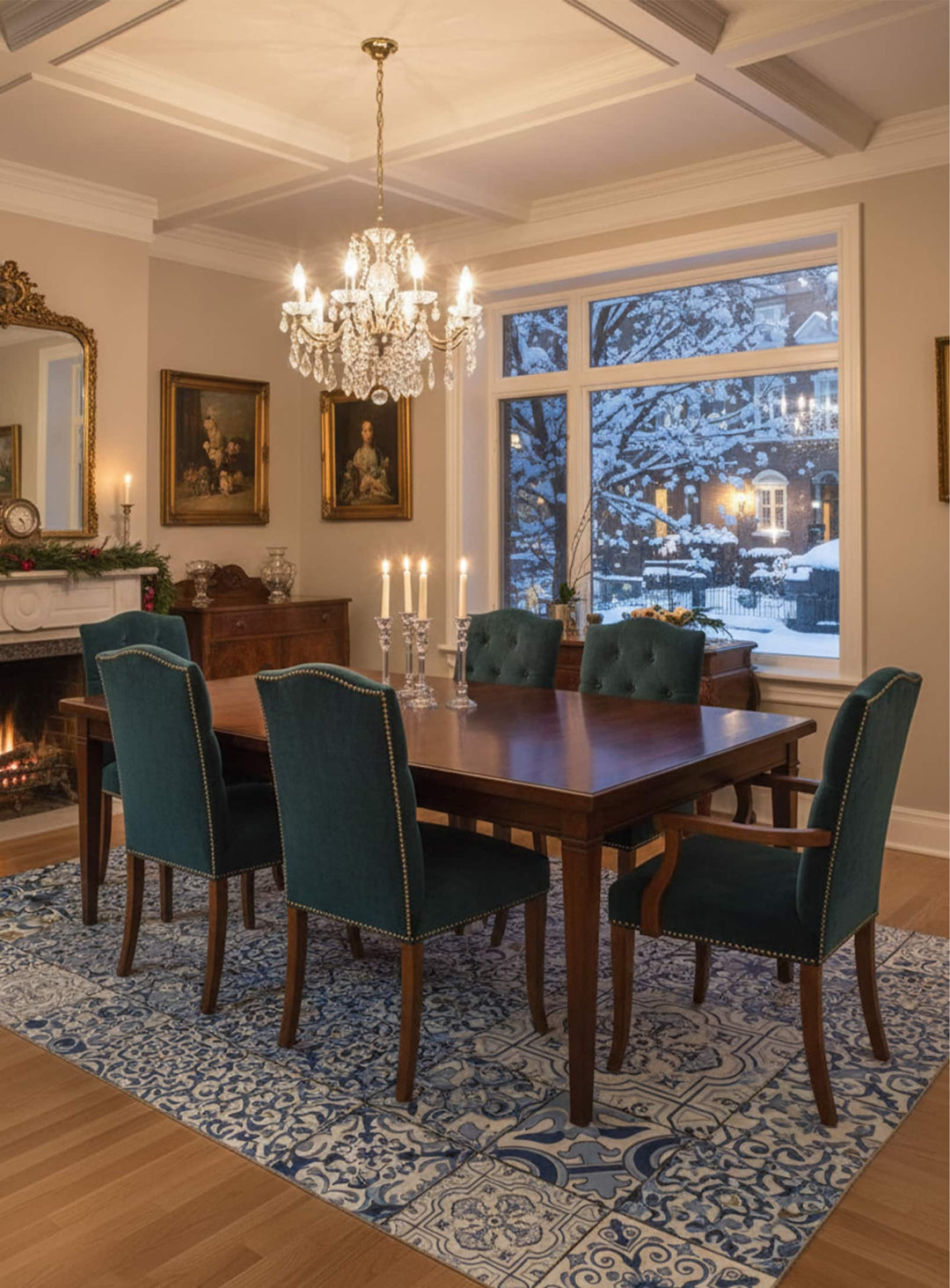 Tapis en vinyle Adama Alma Sevilla, imperméables et résistants aux déversements.