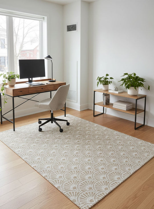 Tapis en vinyle Adama Alma Shell, durables et parfaits pour un intérieur stylé.