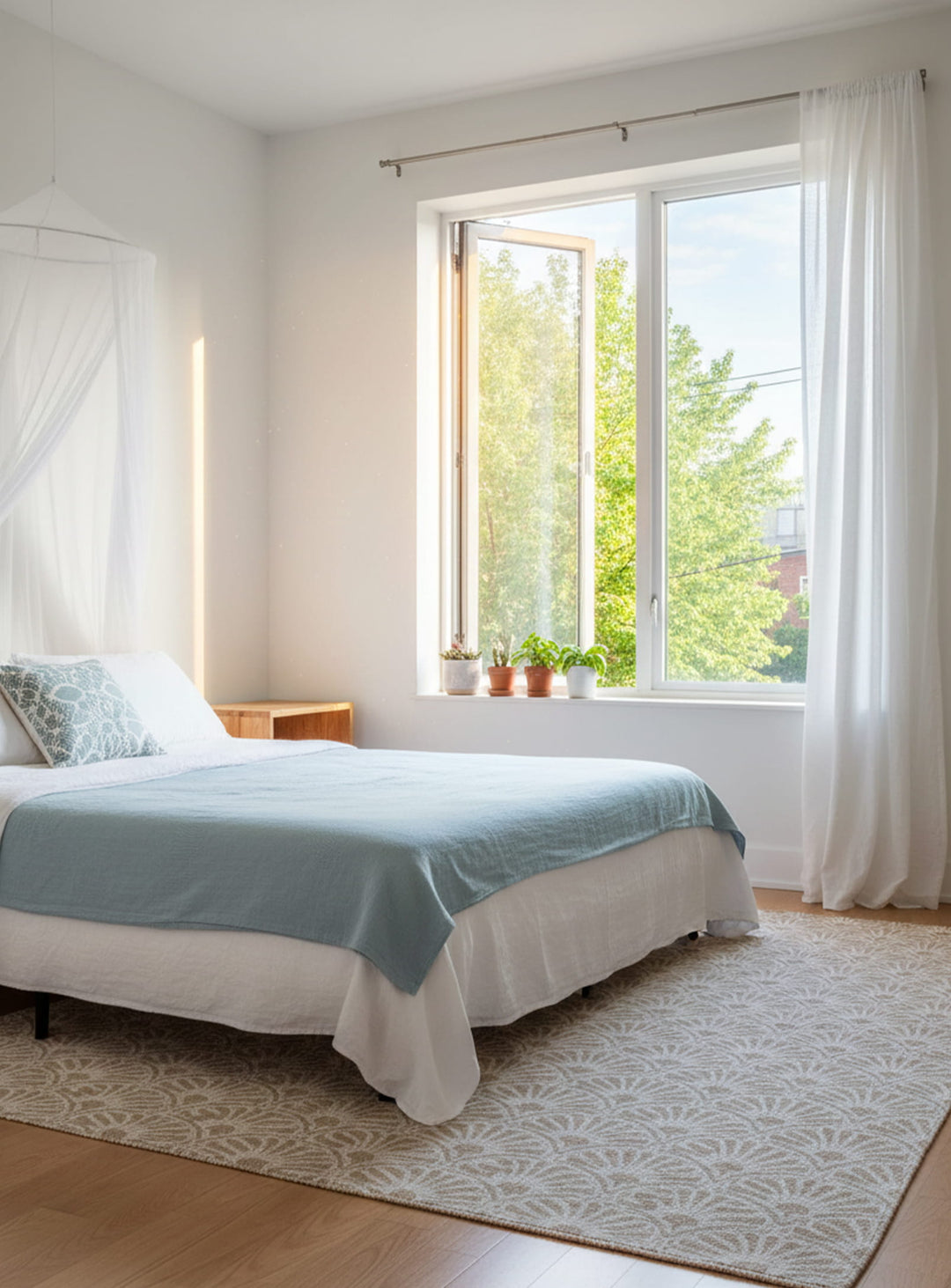 Tapis en vinyle Adama Alma Shell, étanches et pratiques avec enfants ou animaux.