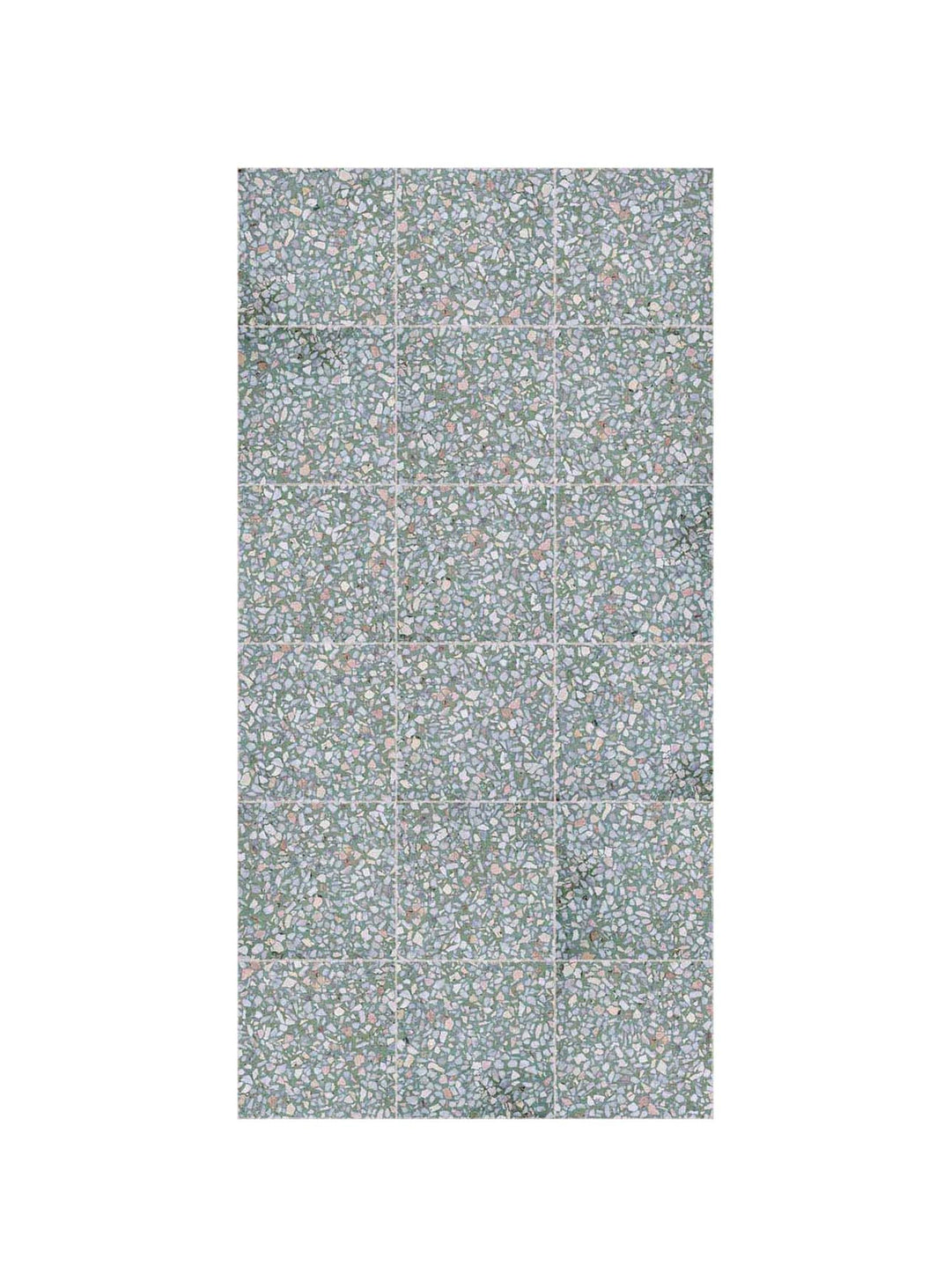 Tapis en vinyle Adama Alma Terrazito, faciles à nettoyer et adaptés aux foyers actifs. verde