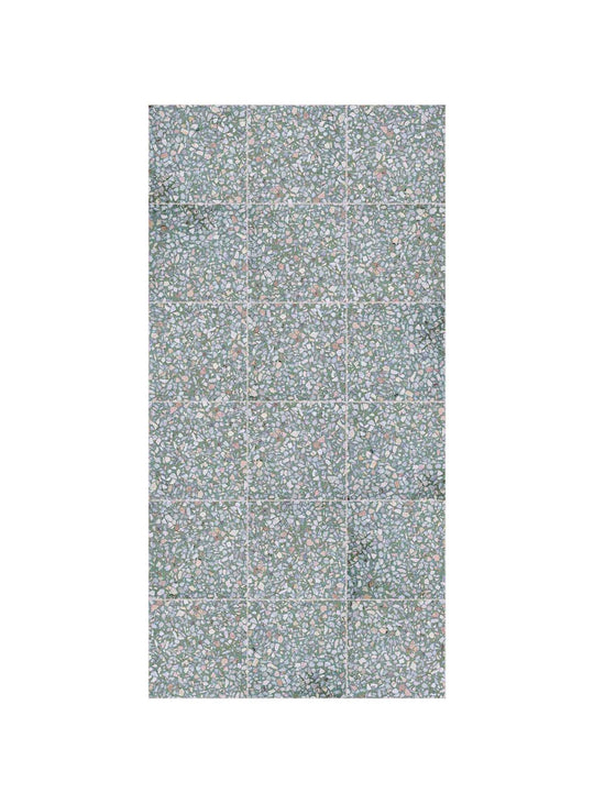 Tapis en vinyle Adama Alma Terrazito, faciles à nettoyer et adaptés aux foyers actifs. verde