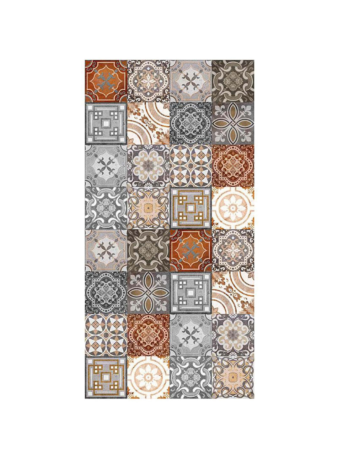 Tapis en vinyle Adama Alma Vintage, antidérapants et idéals pour zones à fort trafic.