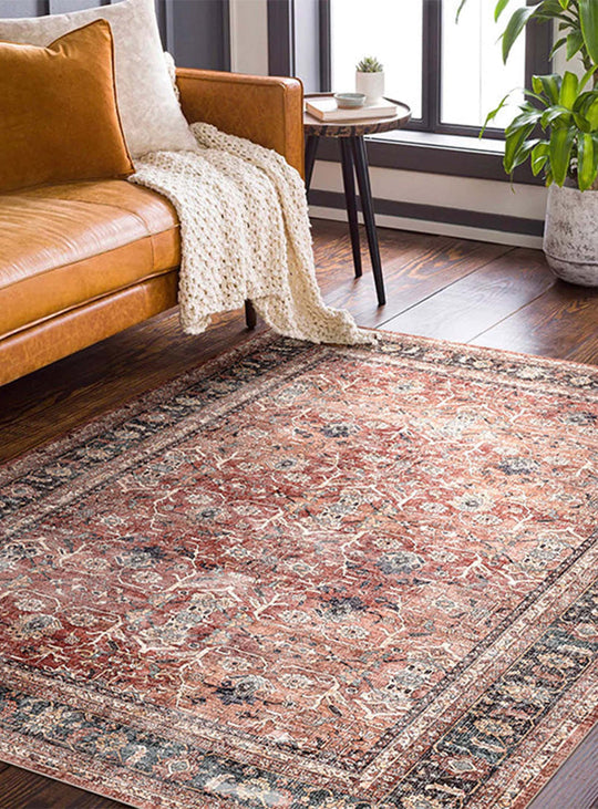 Tapis en vinyle Zephyr d’Adama Alma : charme persan et praticité moderne.