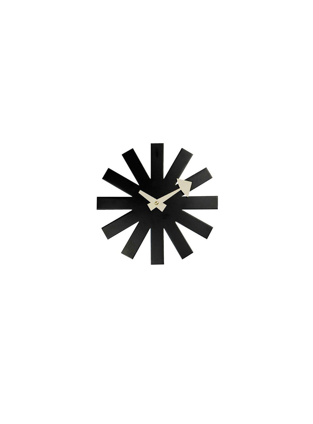 Asterisk, une horloge murale design inspirée des années 50. noir