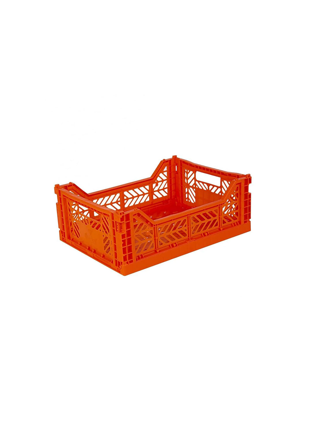 Caisses pliantes Aykasa, design pliable intelligent et couleurs modernes. orange