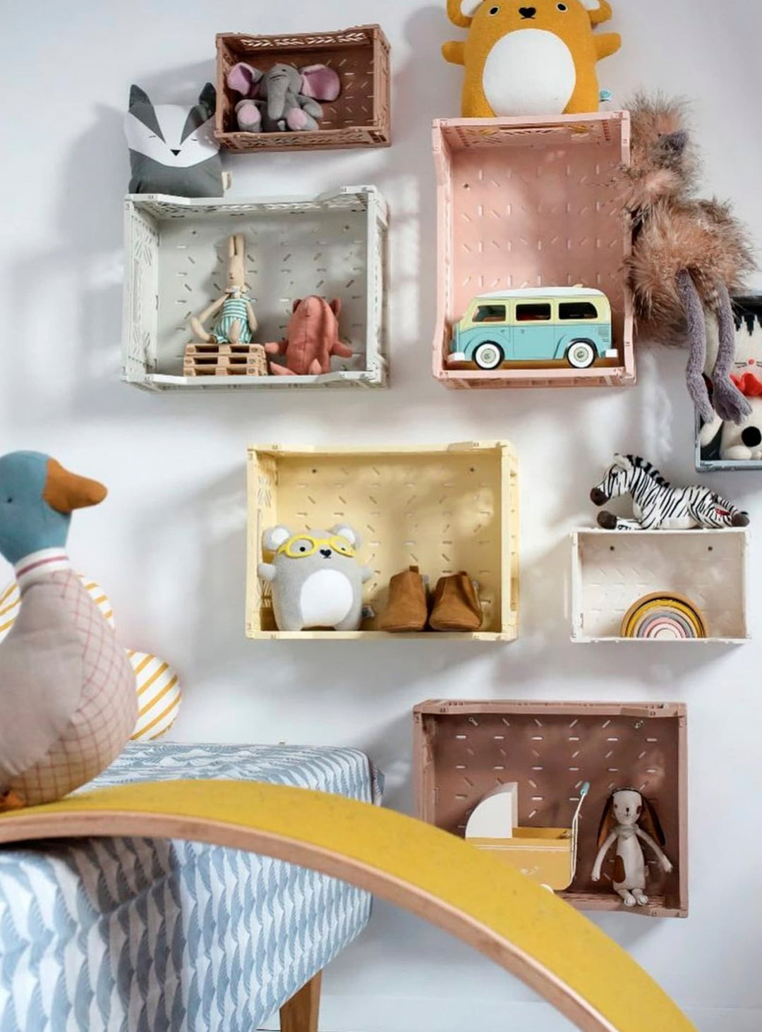 Caisses pliantes Aykasa, rangement durable et pliable pour une organisation sans effort.