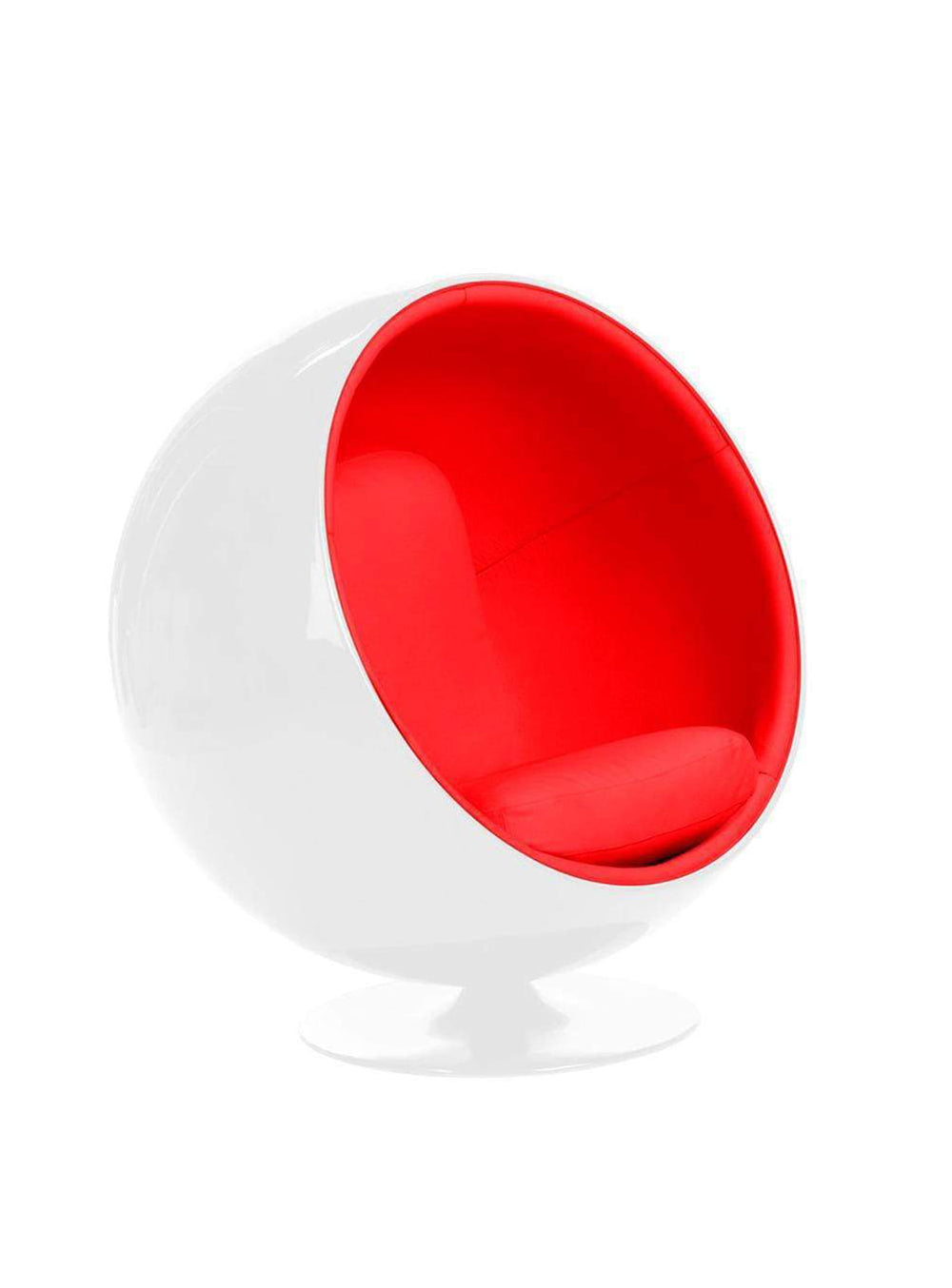 Icône pop signée Eero Aarnio, la Ball Chair crée un espace intime et confortable. rouge
