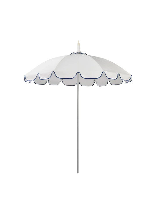 Parasol Pagoda de Basil Bangs toile UPF50+ résistante UV et eau. blanc