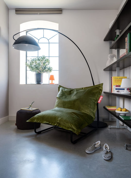 Support en acier Fatboy Beanbase : maintien parfait et installation rapide. anthracite