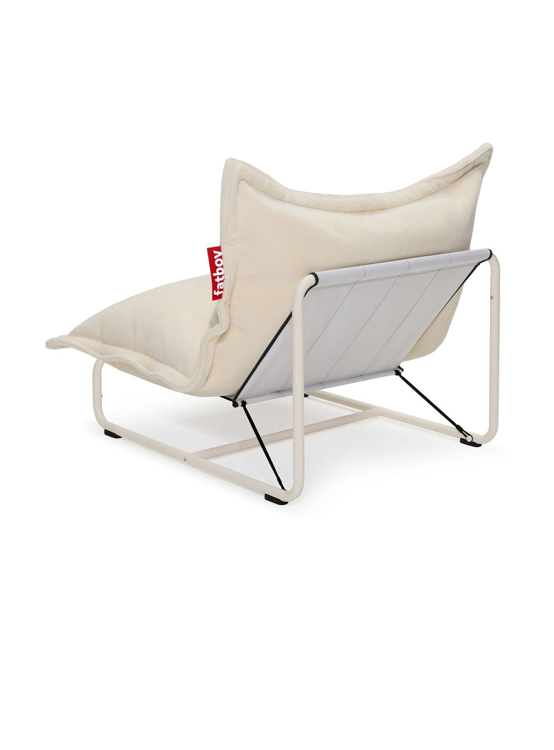 Support fauteuil design Fatboy Beanbase : confort longue durée et style épuré. crème