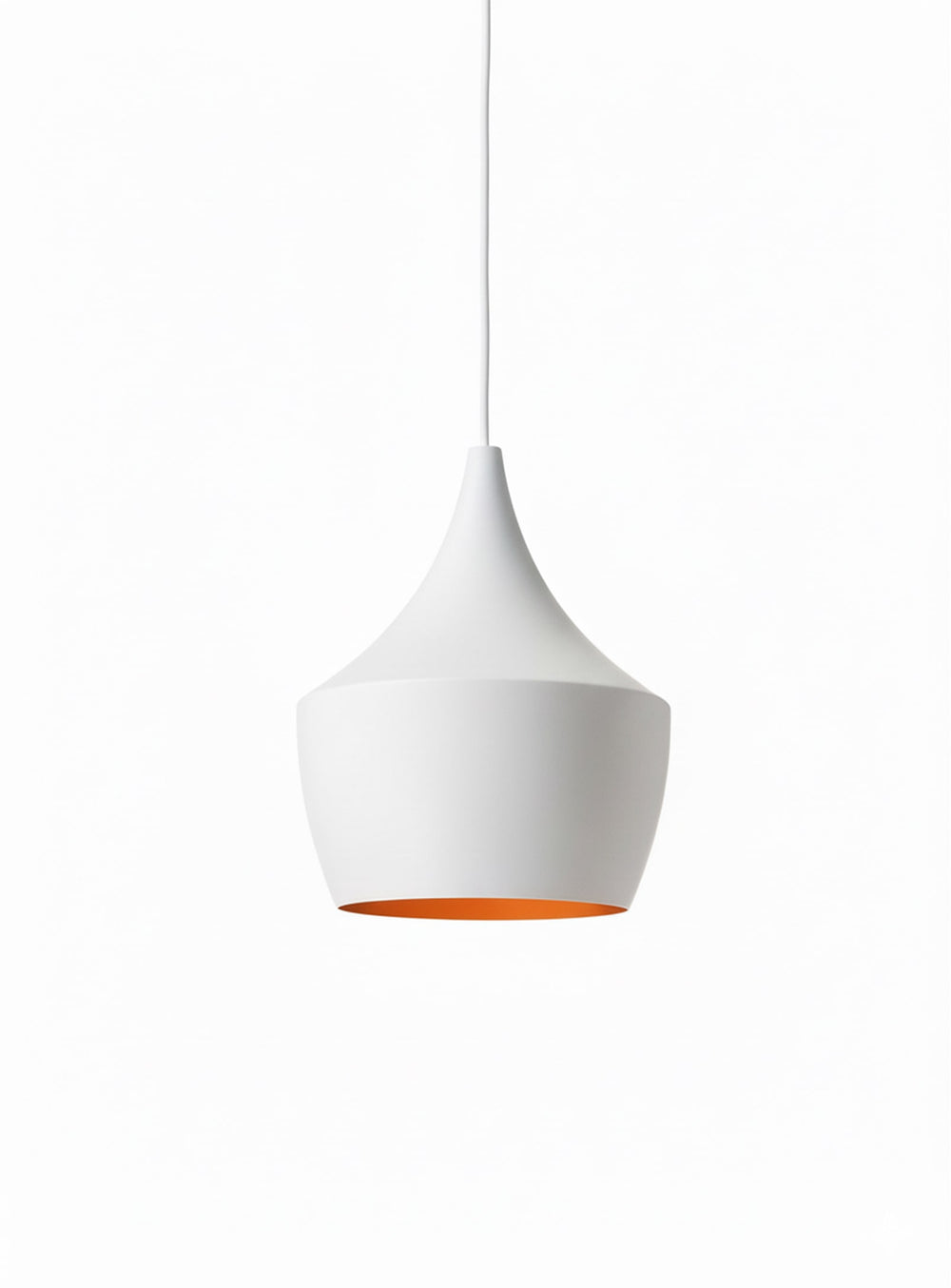 Beat Fat : suspension en métal martelé au charme exotique. blanc