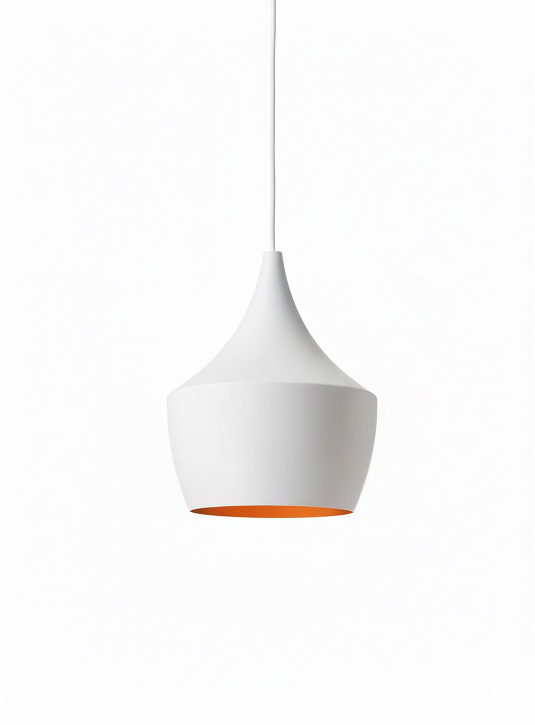 Beat Fat : suspension en métal martelé au charme exotique. blanc