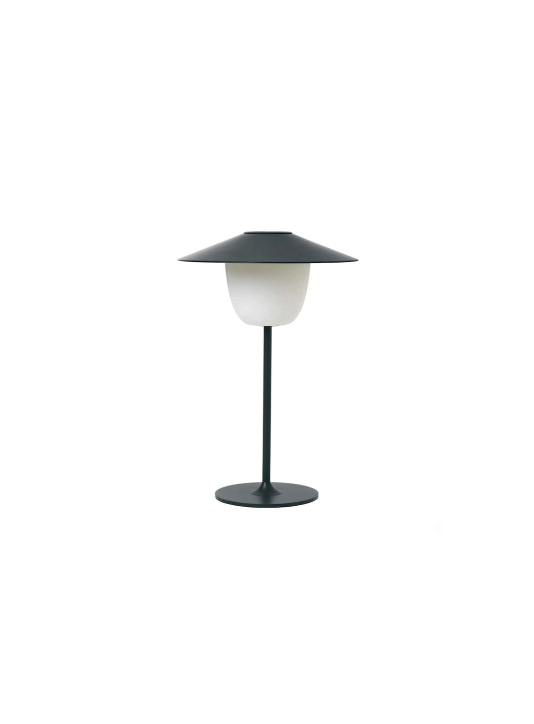 Lampe de table Blomus Ani, design moderne en aluminium pour intérieur et extérieur. charbon