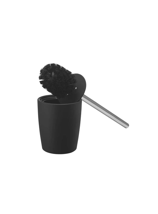 Brosse WC Ava de Blomus, un accessoire fonctionnel au design minimaliste signé Nadine Kümmel. noir