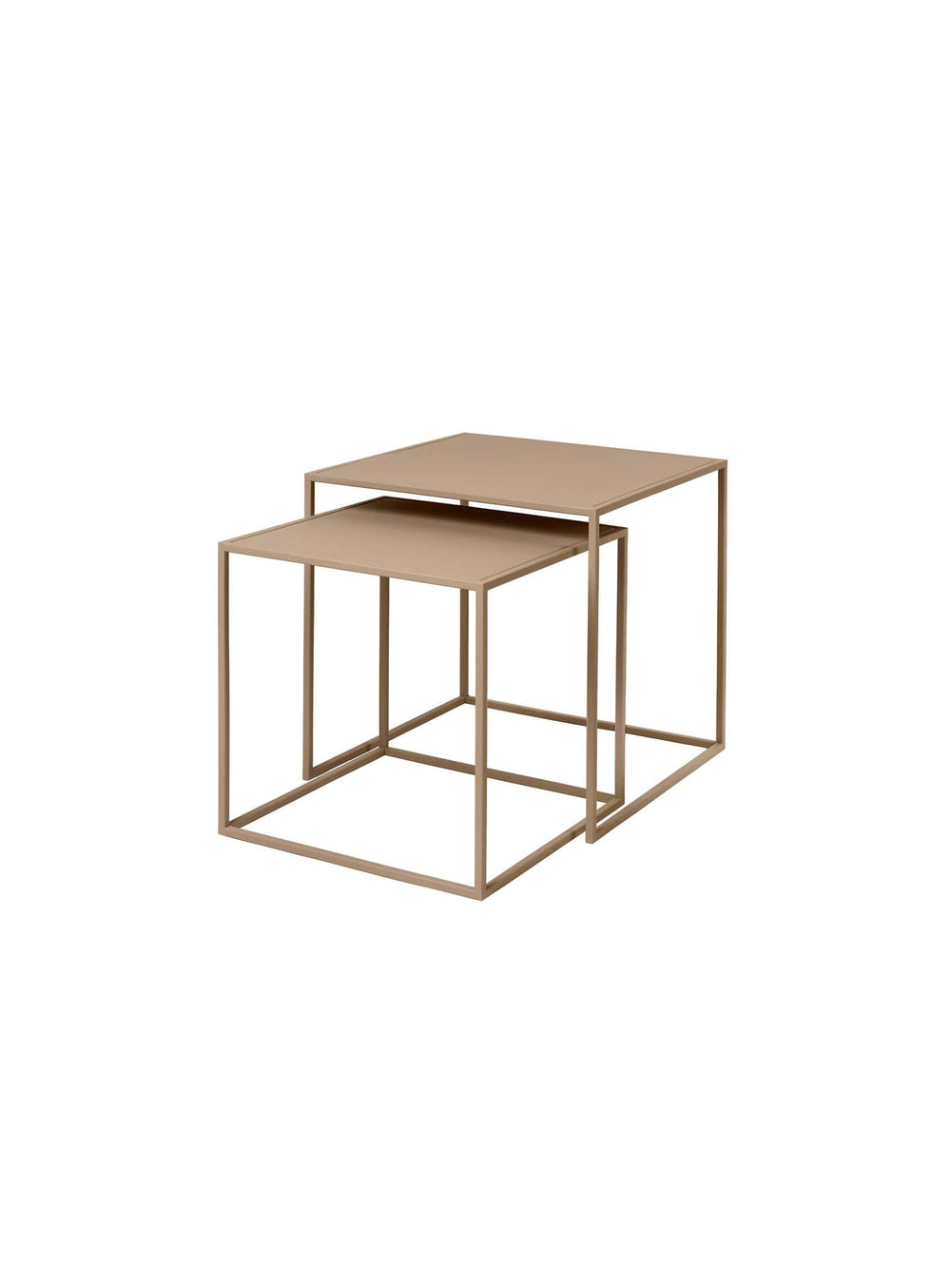 Tables d’appoint gigognes Blomus Fera, acier robuste au style contemporain. nomade