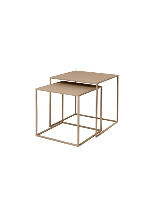Tables d’appoint gigognes Blomus Fera, acier robuste au style contemporain. nomade
