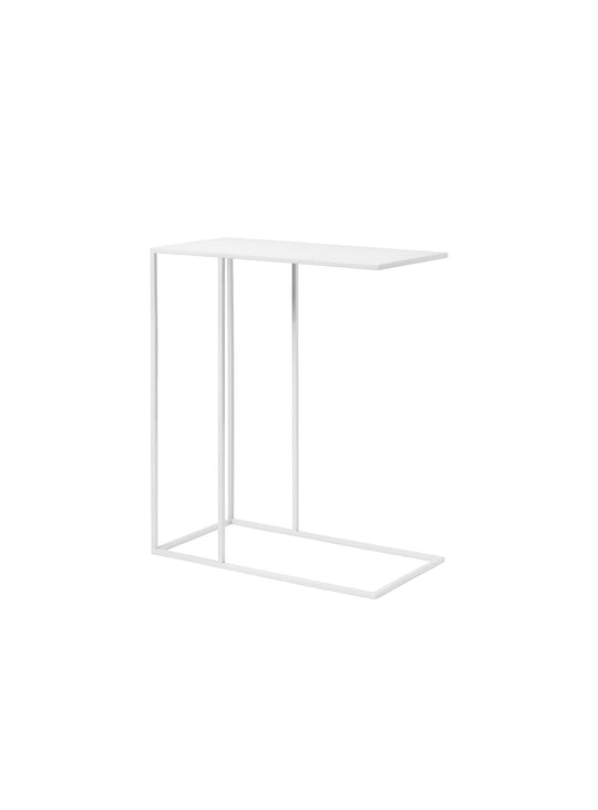 Blomus Fera : table d'appoint en acier thermolaqué, élégante et pratique. Blanc.