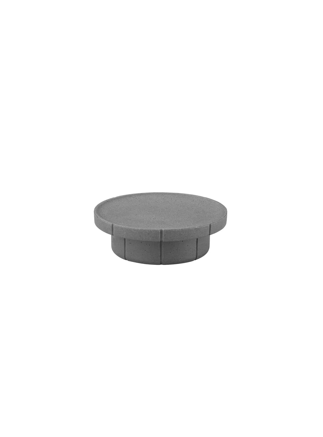 Porte-savon Kua de Blomus en polyrésine recyclée, idéal pour accueillir savon, bijoux ou petits objets. charbon