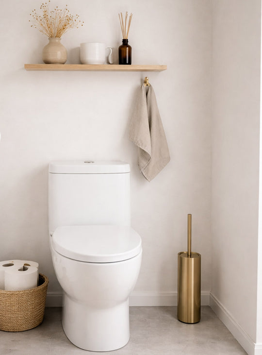 Brosse de toilette Blomus Modo, acier inoxydable au design élégant. laiton