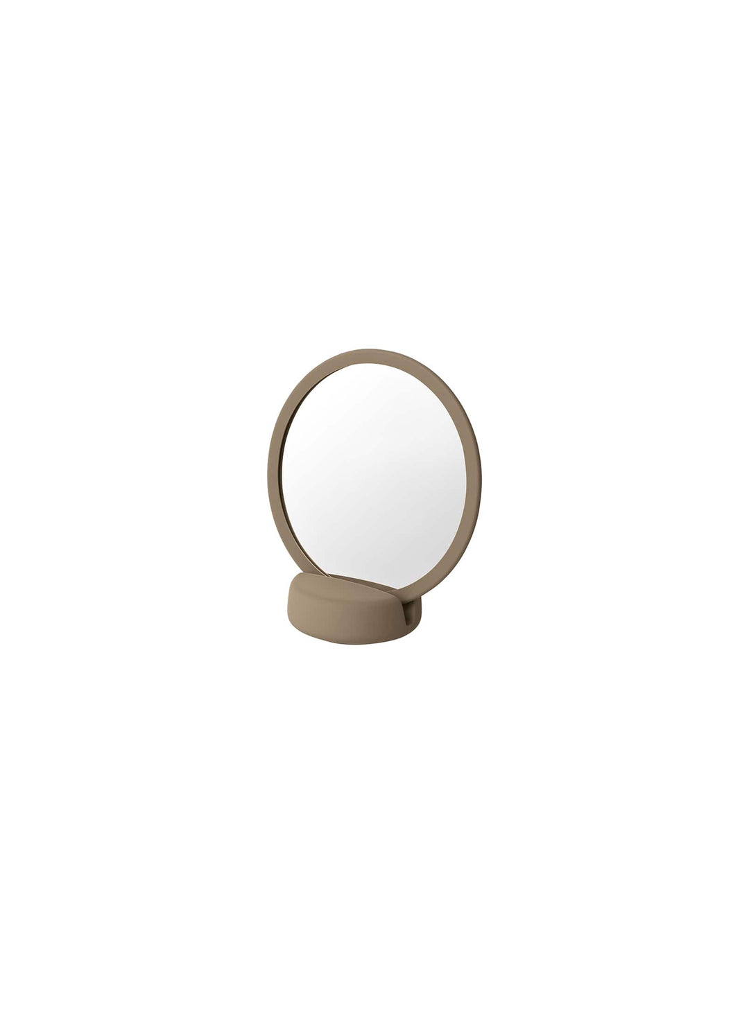 SONO de blomus : miroir grossissant x5 au style doux et épuré. Camel.