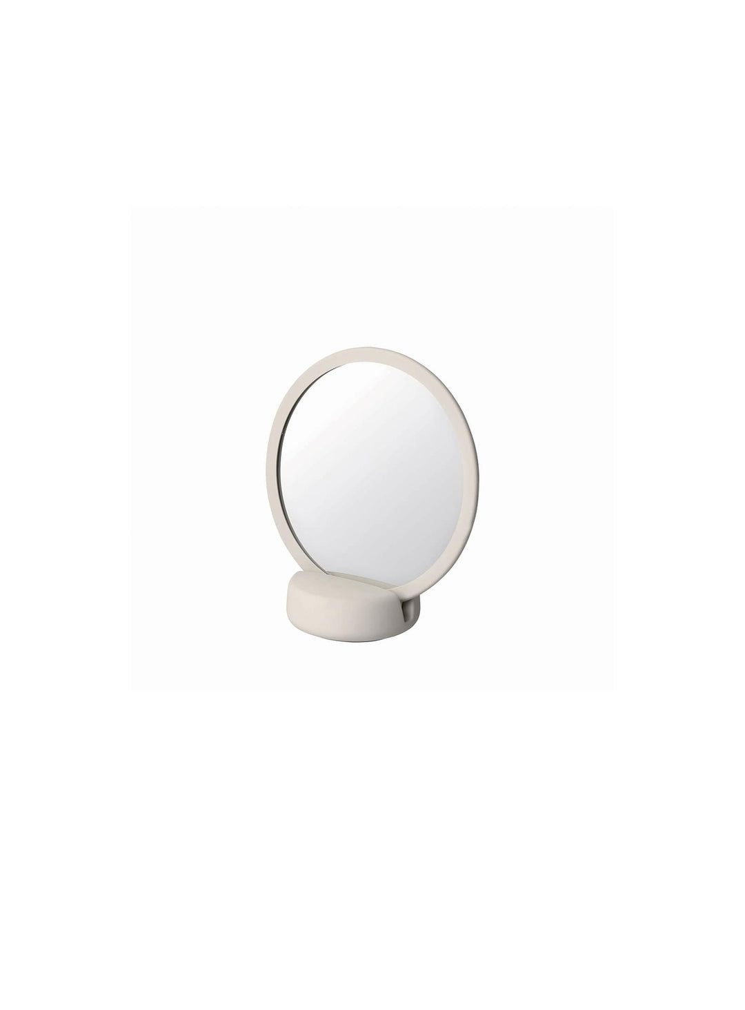 Miroir SONO blomus : idéal pour maquillage, soins et rasage précis. Crème.