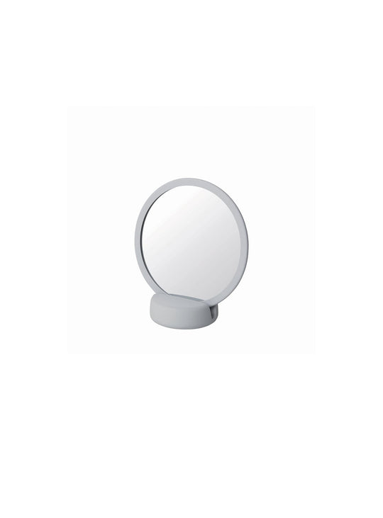 Miroir de courtoisie blomus SONO : design élégant et toucher soyeux. Gris.