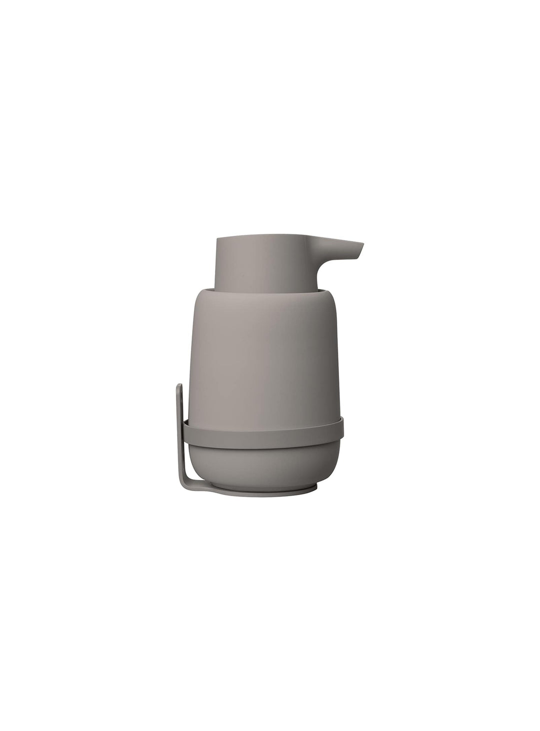 Support SONO de Blomus : pour un distributeur ou un gobelet stylé. Taupe.