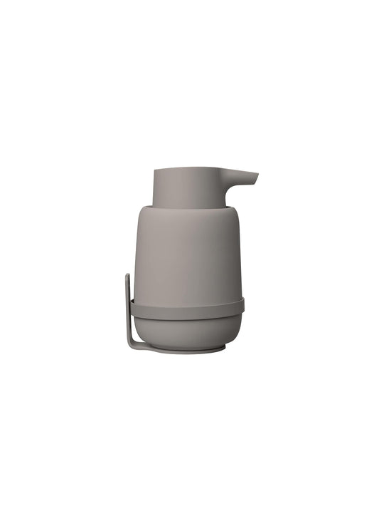 Support SONO de Blomus : pour un distributeur ou un gobelet stylé. Taupe.