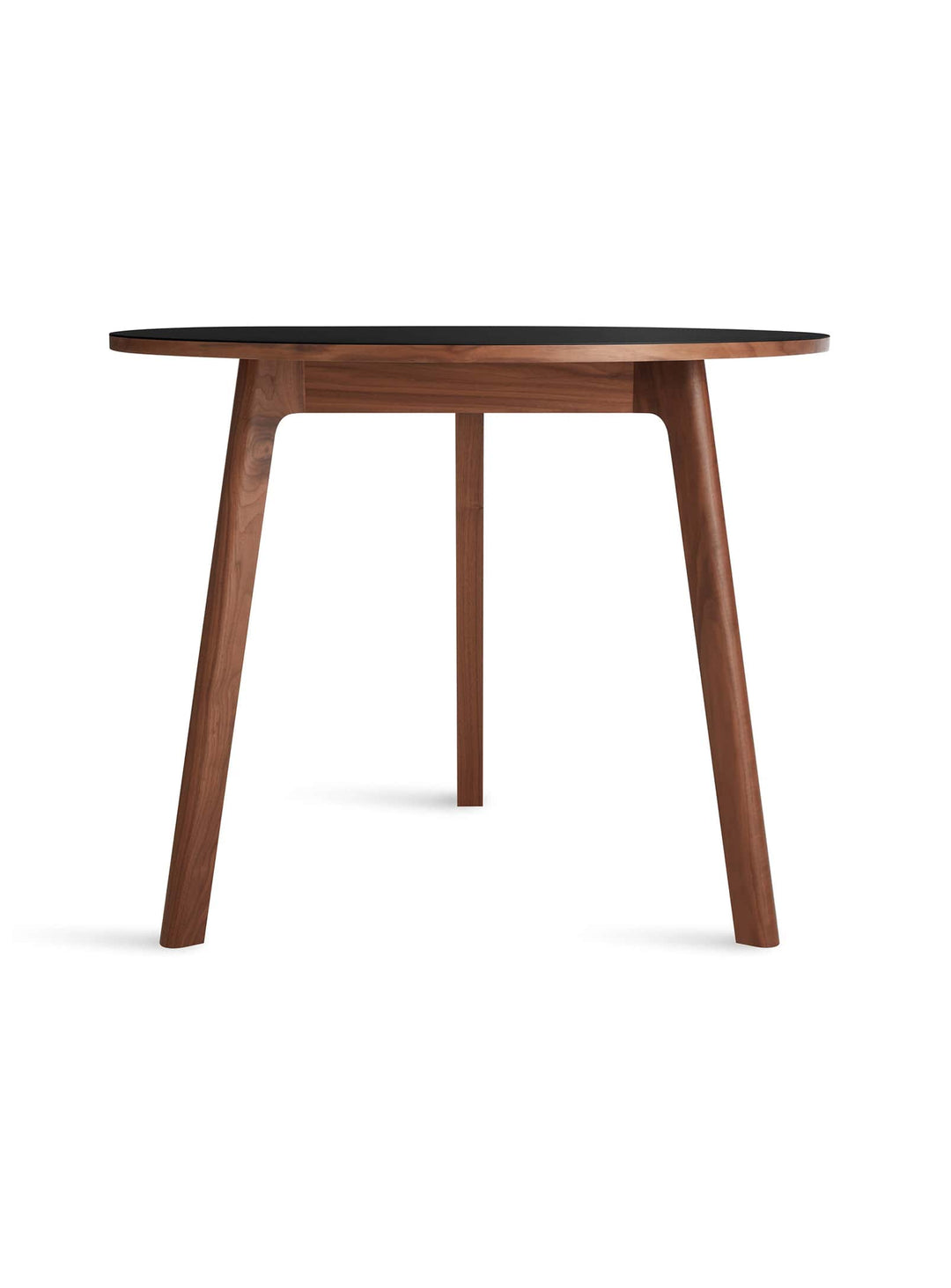 Table compacte Apt de Blu Dot : design épuré et matériaux durables. noir.