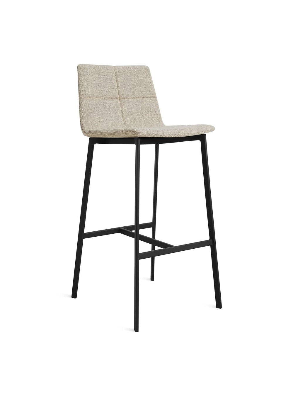 Tabouret de bar Between Us Blu Dot : tabouret design, assise confortable et moderne. tait stone