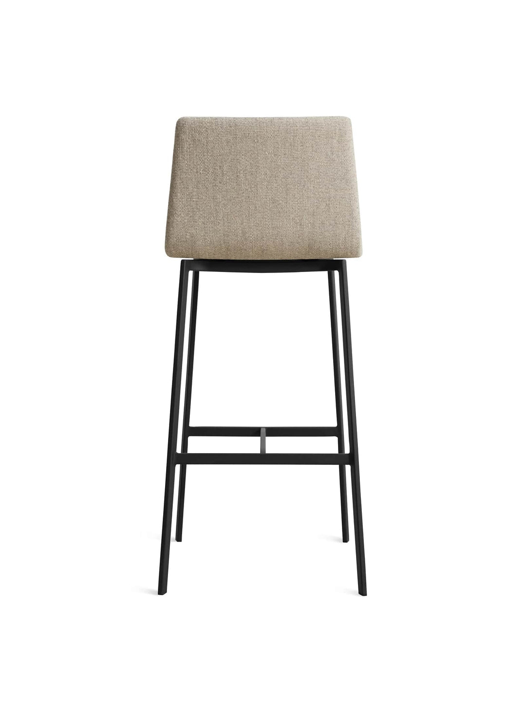 Tabouret de bar Between Us Blu Dot : tabouret design, assise rembourrée confortable. tait stone