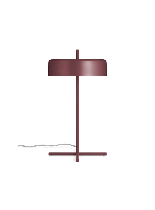 Lampe de table Bobber Blu Dot : un design contemporain et une lumière modulable à volonté. Rouge.