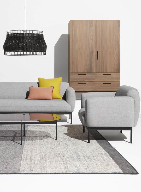 Tapis Blu Dot Bousta : design ton sur ton et texture chaleureuse. mix 1