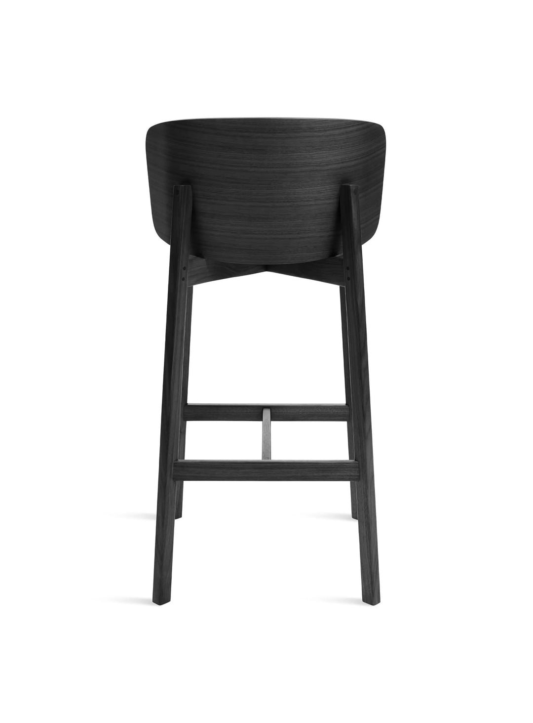 Tabouret de bar Buddy Blu Dot : tabouret design, look épuré et chaleureux. frene noir