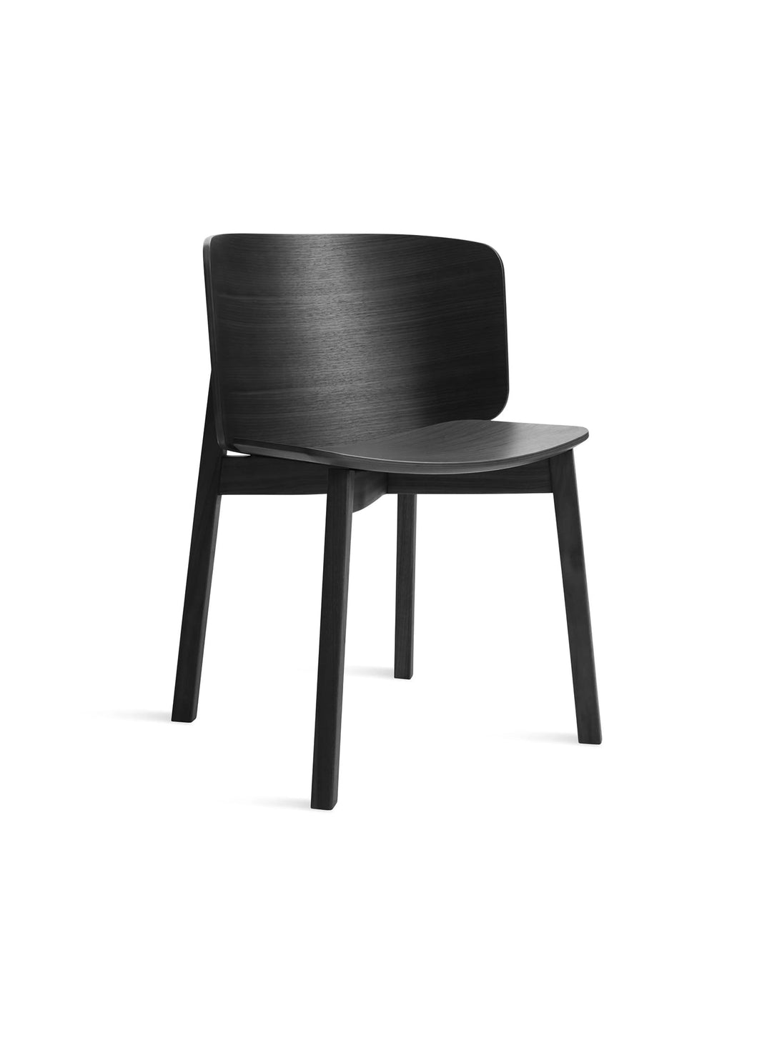 Chaise Buddy Blu Dot : chaise design, idéale pour salle à manger. frene noir
