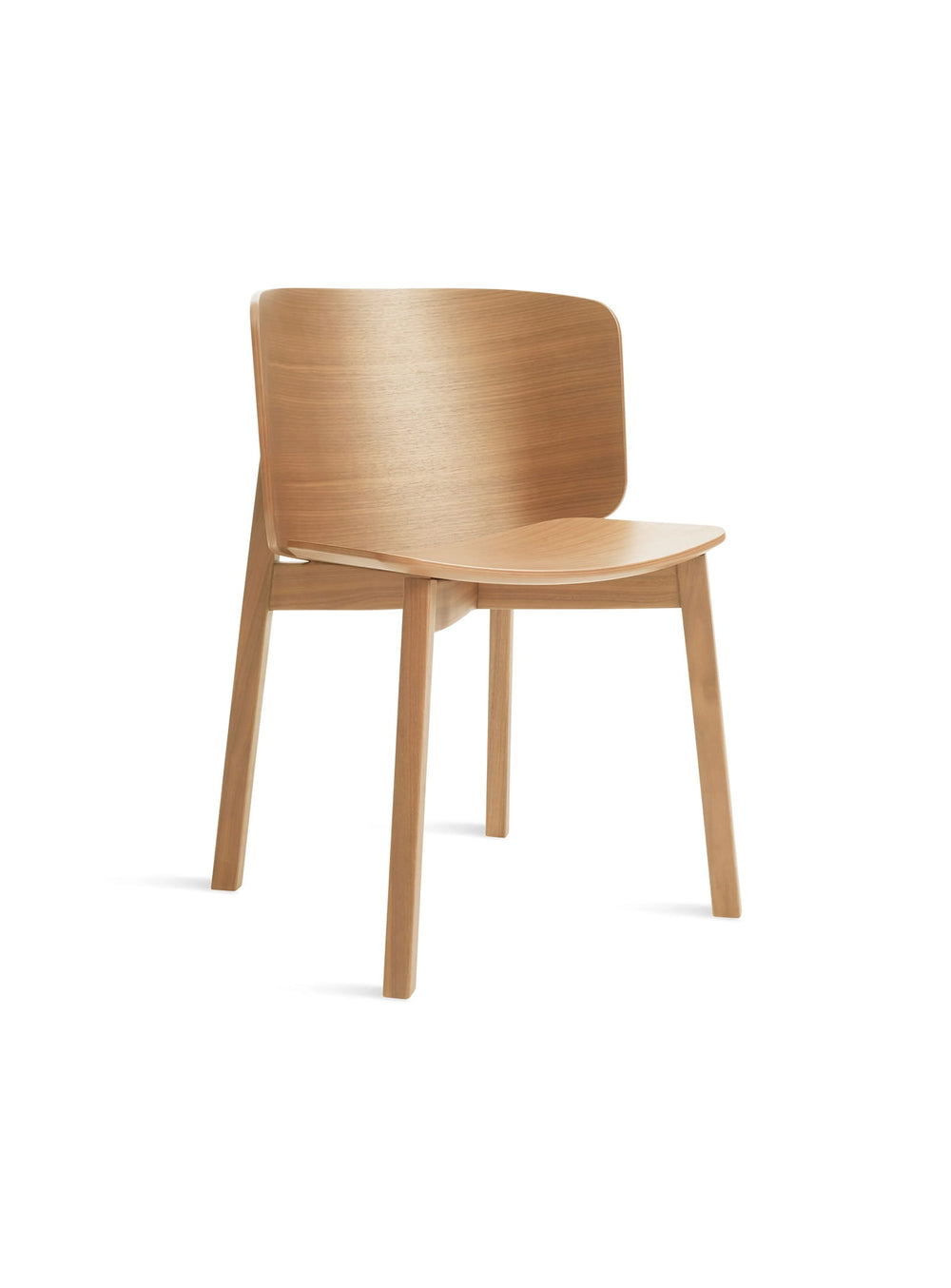 Chaise Buddy Blu Dot : chaise design, bois massif et confort naturel. chene blanc