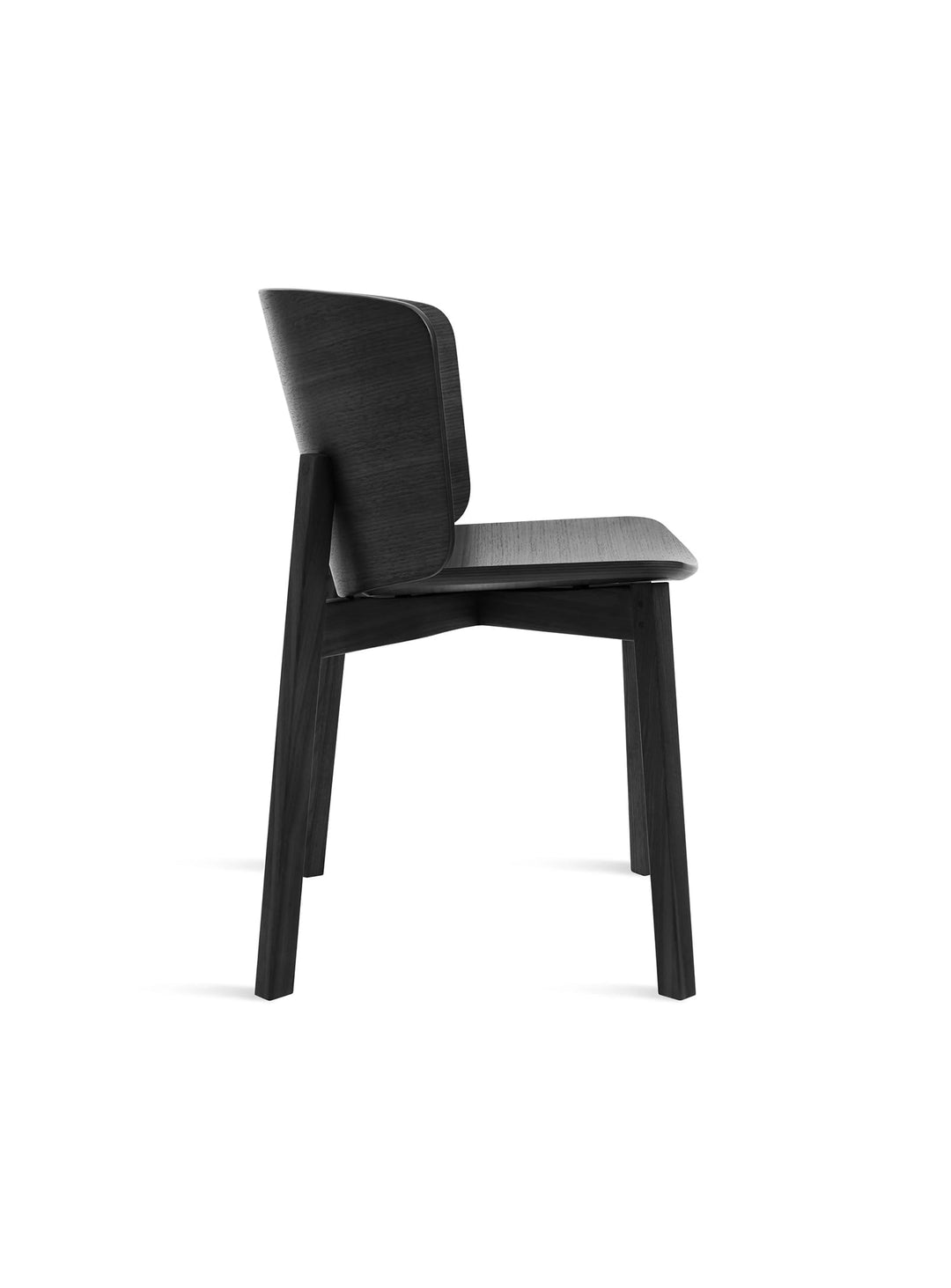 Chaise Buddy Blu Dot : chaise moderne, bois naturel et style chic. frene noir