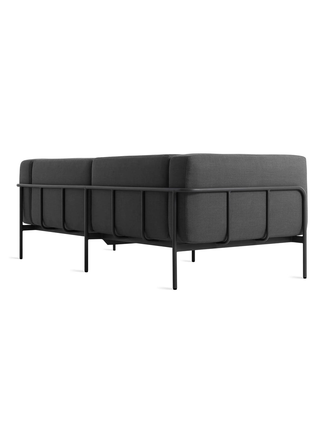  Sofa Cache Blu Dot : sofa extérieur design, aluminium thermolaqué et coussins premium. sunbrella coal