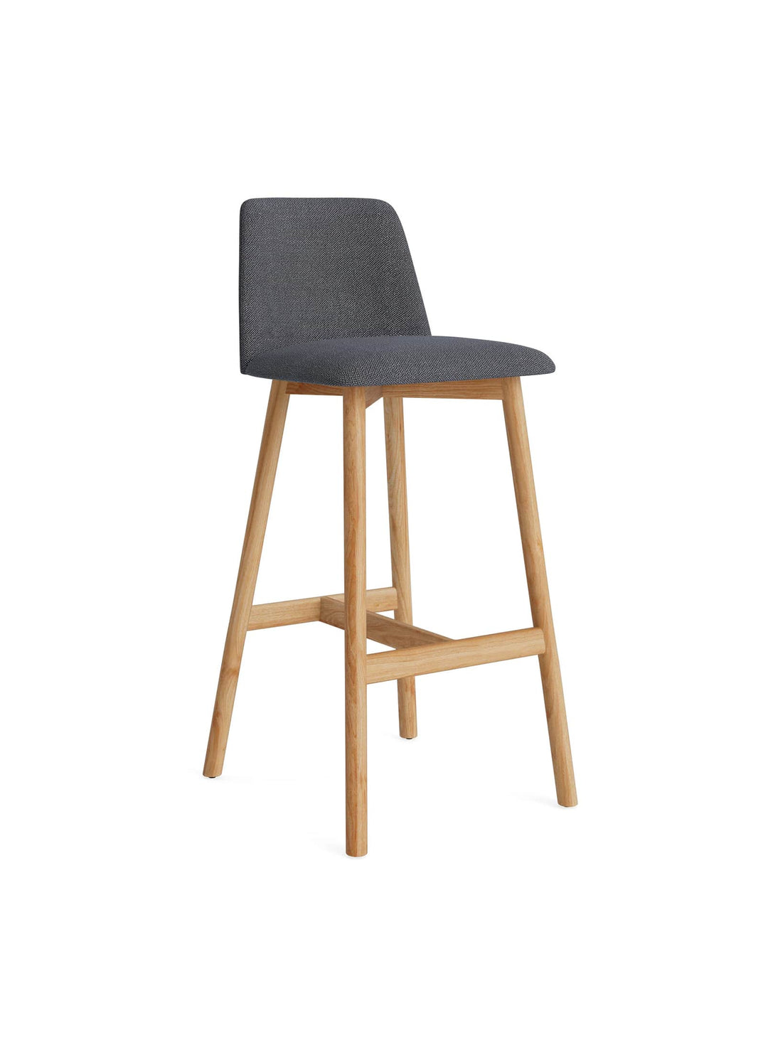 Tabouret de bar Chip Blu Dot : tabouret haut stable et confortable. camp charcoal