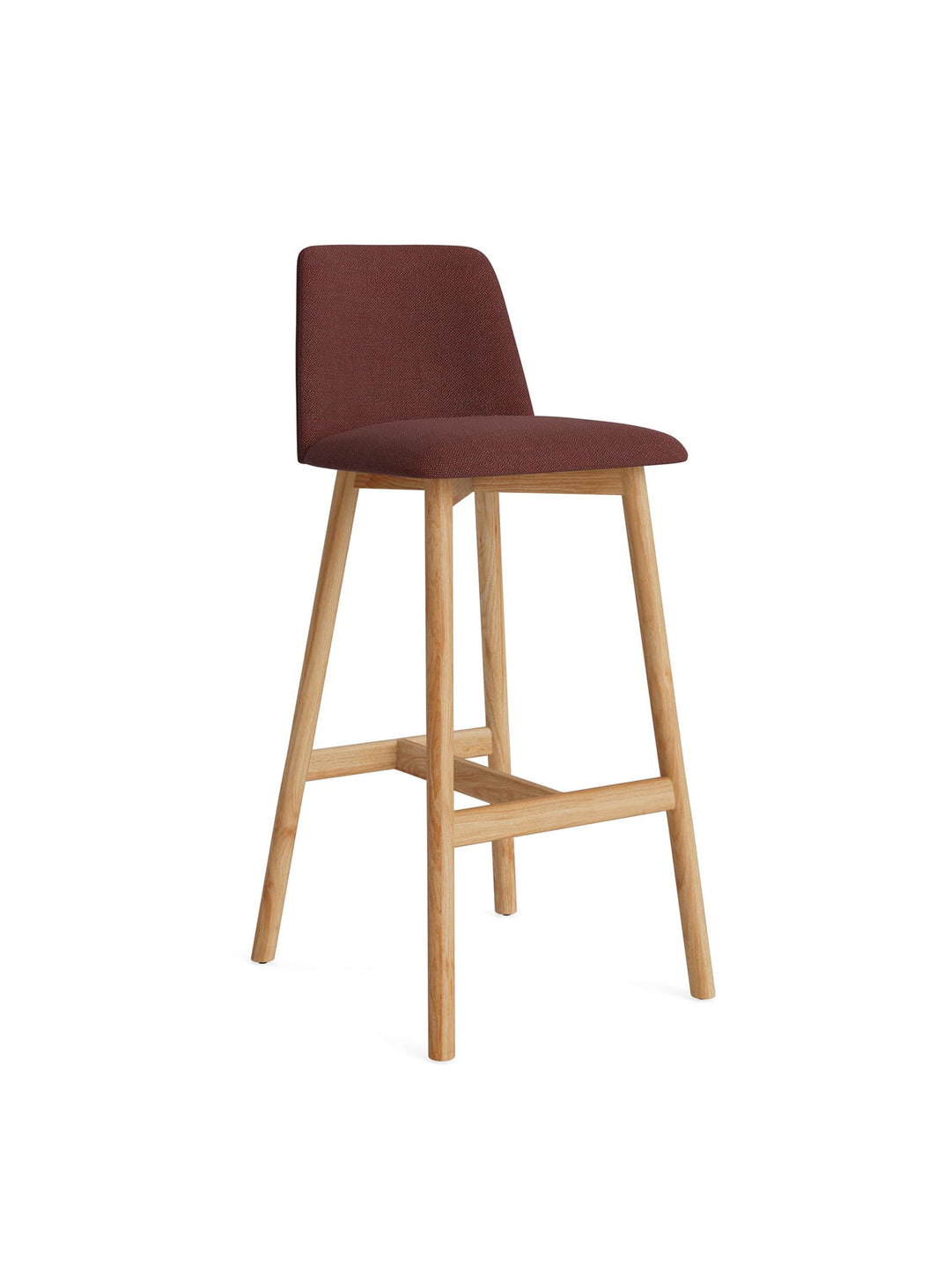 Tabouret de bar Chip Blu Dot : siège design pour îlot ou bar. camp tomato