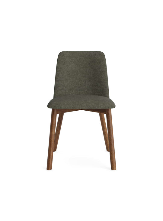 Chaise Chip Blu Dot : design durable avec bois chêne ou noyer. camp olive